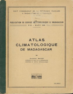 Atlas Climatologique de Madagascar: No. 10: Mars 1948