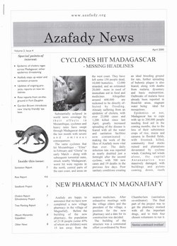 Azafady News: April 2000: Volume 2, Issue 4