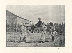 Voyage en Filanzane / Village Sakalave: Album National: France, Algérie, Colonies, 1895