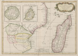 Partie de la Côte Orientale d'Afrique: avec l'Isle de Madagascar et les Cartes particulières des Isles de France et de Bourbon