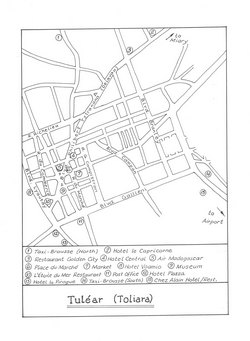 Tulear (Toliara): Original map artwork for the Bradt Madagascar guide (2nd ed)