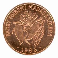 10 Malagasy Franc Coin: (2 Ariary)
