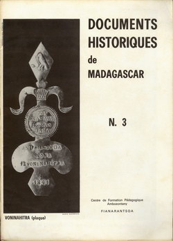 Documents Historiques de Madagascar: N. 3