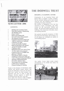 The Dodwell Trust News Letter: 2006