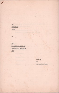 The Preliminary Report of The University of Edinburgh Expedition to Madagascar 1963