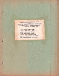 Étude des Amenagements Hydro-Electriques Ikopa-Betsiboka: Préavis géologique