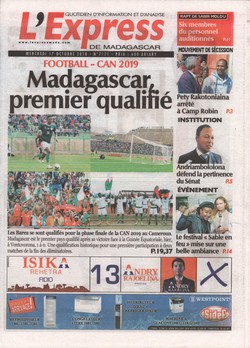 L'Express de Madagascar: No 7171; Mercredi 17 octobre 2018
