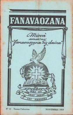 Ny Gazety Fanavaozana: No. 11 Taona Fahenina: Novembre 1958