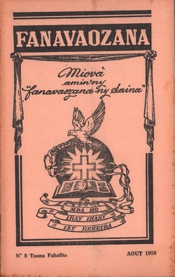 Ny Gazety Fanavaozana: No. 8 Taona Fahafito: Août 1959