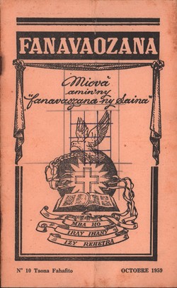 Ny Gazety Fanavaozana: No. 10 Taona Fahafito: Octobre 1959