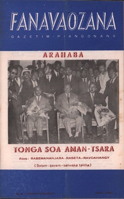 Fanavaozana: Gazetim-Piangonana: No. 8 Taona Fahavalo: Août 1960