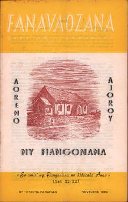 Fanavaozana: Gazetim-Piangonana: No. 11 Taona Fahavalo: Novembre 1960