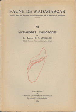 Faune de Madagascar: XII: Myriapodes; Chilopodes