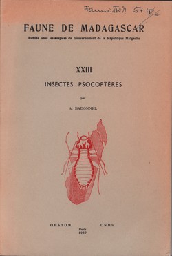 Faune de Madagascar: XXIII: Insectes: Psocoptères