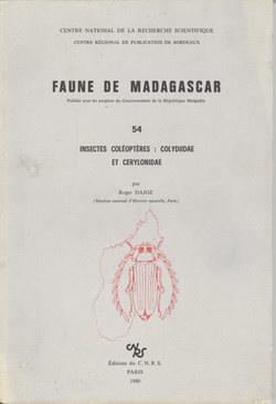 Faune de Madagascar: 54: Insectes Coléoptères, Colydiidae et Cerylonidae