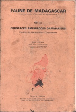 Faune de Madagascar: 59 (2): Crustacés Amphipodes Gammariens: Familles des Haustoriidae à Vitjazianidae