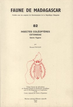 Faune de Madagascar: 82: Insectes Coléoptères: Cetoniidae: Genre Pygora