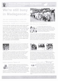Friends of Feedback Madagascar Newsletter: Summer 2007