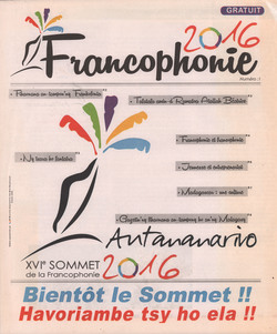 Francophonie 2016: Numéro 1