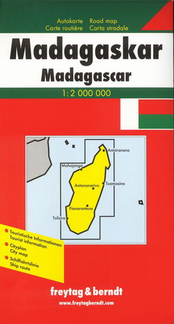 Madagaskar / Madagascar: Autokarte / Road Map / Carte routière / Carta stradale