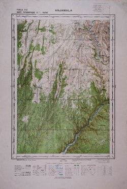Anjamala: Feuille D57; Carte Topographique au 1:100000
