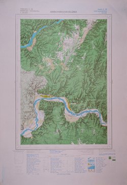 Ambohimahavelona: Feuille D58; Carte Topographique au 1:100000