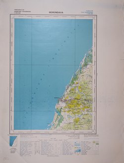 Morondava: Feuille E50; Carte Topographique au 1:100000