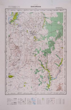 Sakaraha: Carte de Madagascar au 1:100000 - Feuille F57