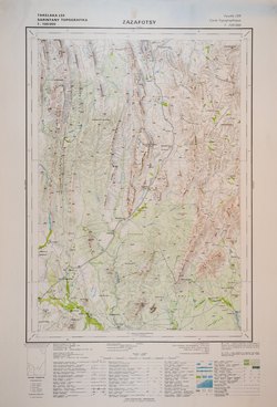 Zazafotsy: Feuille L55; Carte Topographique au 1:100000