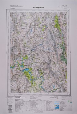 Manandona: Feuille N50; Carte Topographique au 1:100000