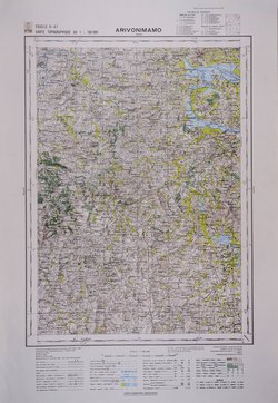 Arivonimamo: Feuille O47; Carte Topographique au 1:100000