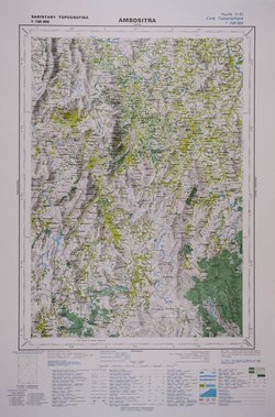 Ambositra: Feuille O51; Carte Topographique au 1:100000