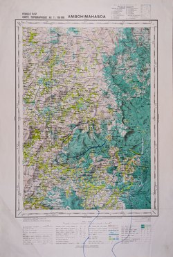 Ambohimahasoa: Feuille O52; Carte Topographique au 1:100000
