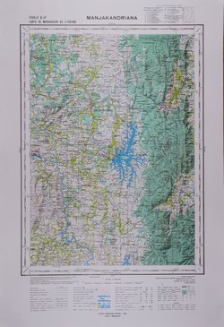 Manjakandriana: Carte de Madagascar au 1:100000 - Feuille Q47