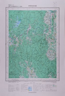 Andasibe: Carte de Madagascar au 1:100000 - Feuille S47