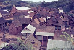 Village houses and church: Ambatomanga