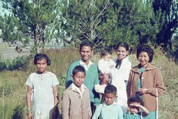 Deputy headteacher Monsieur Radan and his family: Friends School, Soavinandriana