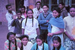 Year 6 and their teacher Monsieur André: Friends School, Soavinandriana