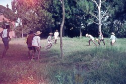 Children playing football: Friends School, Soavinandriana