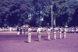 Gendarmes on parade at Soavinandriana fair