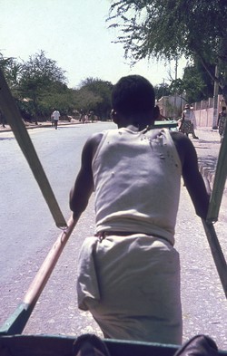 Travelling by pousse-pousse: Tulear