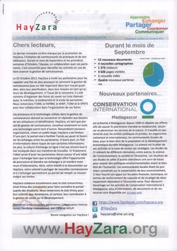 HayZara: Newsletter numéro 12 – Octobre 2013