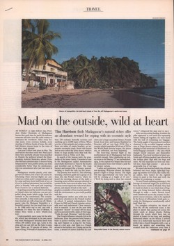 Mad on the outside, wild at heart: The Independent on Sunday Travel, 28 April 1991