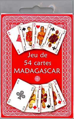 Jeu de 54 cartes Madagascar