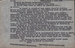 Letter from Pastor Ravelojaona: 2 June 1956