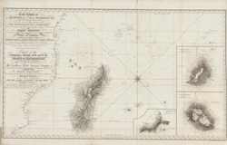 Carte Réduite de l'Archipel du N.E. de Madagascar / Chart of the Archipelago or Islands north east of the Island of Madagascar: Corrigée sur les observations les plus récentes / Corrected according to the latest observations