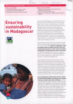 Ensuring sustainability in Madagascar: Lloyds TSB Foundations