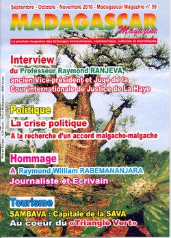 Madagascar Magazine: No. 59: Septembre-Octobre-Novembre 2010