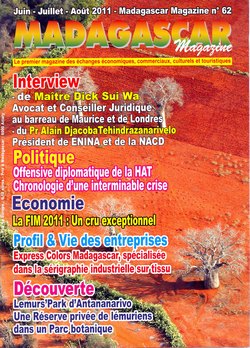 Madagascar Magazine: No. 62: Juin-Juillet-Août 2011