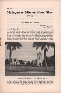 Madagascar Mission News Sheet: No. 188: 1955 (2)